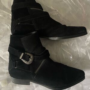 NEW All Saints ankle suede boots